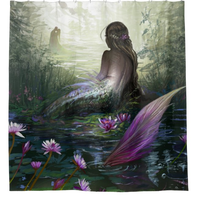 Cortina De Ducha Pequeña sirena (Anverso)