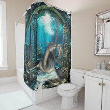 Pequeña sirena con seadragón.