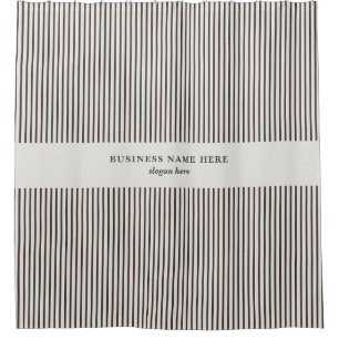 Cortina De Ducha Pequeño negocio Brown Striped Modern