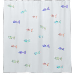Cortina De Ducha Pequeños pescados