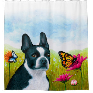 Cortina De Ducha Perro 134 Boston Terrier