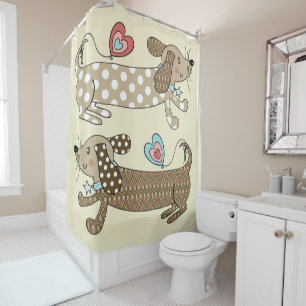 Cortina De Ducha Perro de Sausage Dachshund