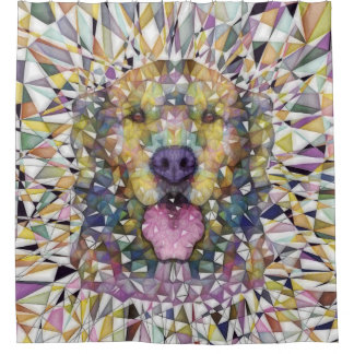 Cortina De Ducha perro del arco iris