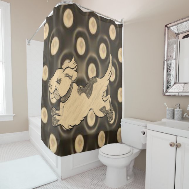 Cortina de ducha Perros (In situ)