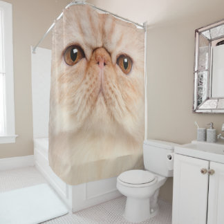Cortina De Ducha Persian Cat Face Shower Curtain