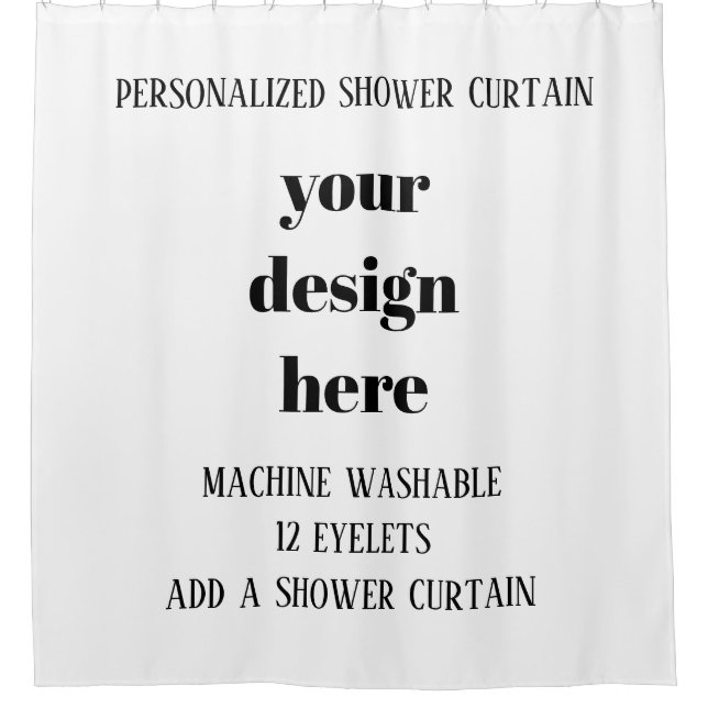 Cortina De Ducha Personalización o Personalizar (Anverso)