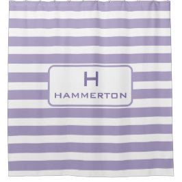 Cortina de ducha personalizada con línea