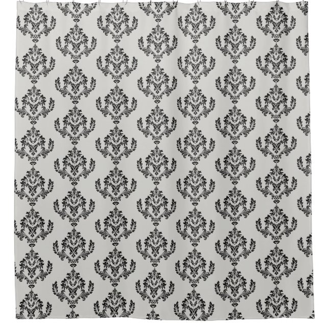 Cortina de ducha personalizada con patrón de lujo (Anverso)