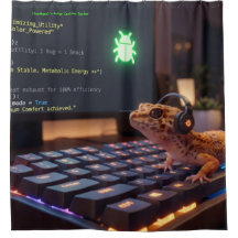 Cortina de ducha personalizada de Cyberpunk para p