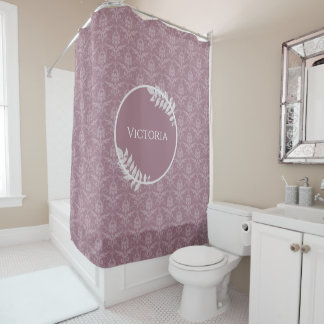 Cortina de ducha personalizada Mauve Elegant Damas
