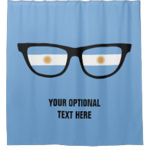 Cortina de ducha personalizado de los tonos argent