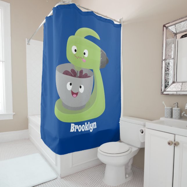 Cortina De Ducha Personalizado de utensilios de cocina para mezclad (In situ)