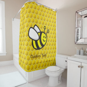 Cortina De Ducha Personalizado Honeybee