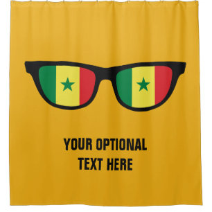 Cortina de ducha personalizado Senegal Shades