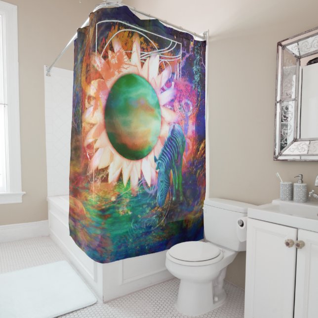 CORTINA DE DUCHA PERSPECTIVA ESPECTRO DE ZEBRA (In situ)