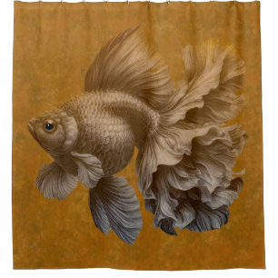 Cortina De Ducha Pescado de oro
