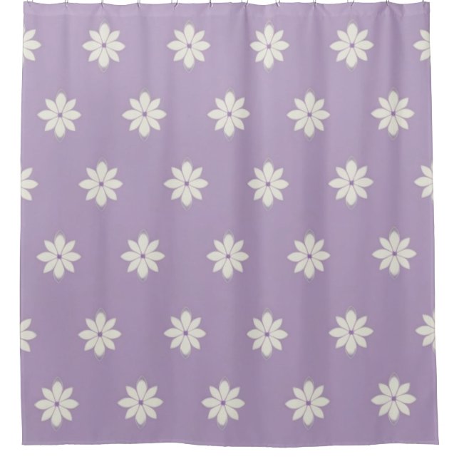Cortina De Ducha Pétalos de lavanda (Anverso)
