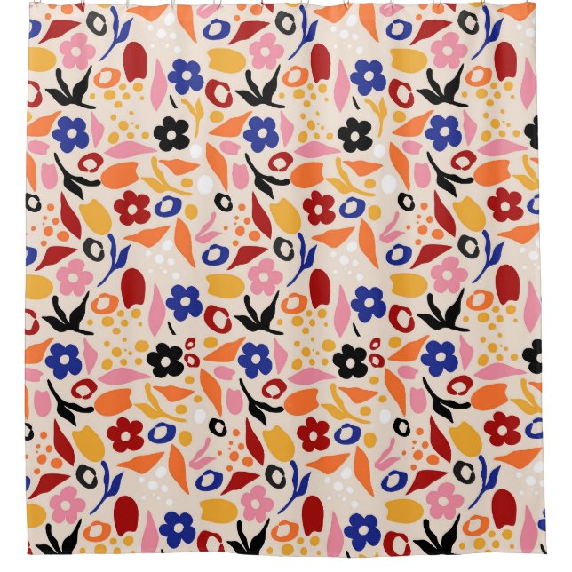 Cortina De Ducha Pétalos en movimiento (Anverso)