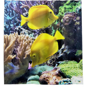 Cortina De Ducha Pez Tang Amarillo