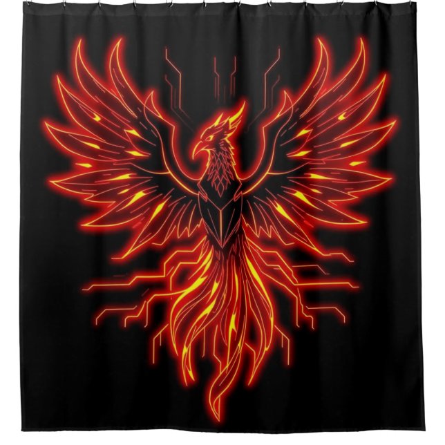 Cortina De Ducha „Phönix – Aus der Asche geboren“ (Anverso)
