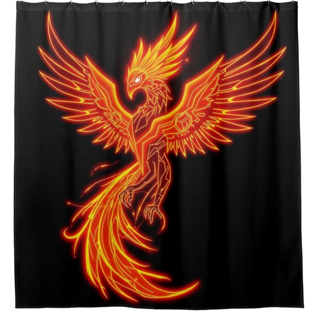 Cortina De Ducha „Phönix – Aus der Asche geboren“ (Anverso)