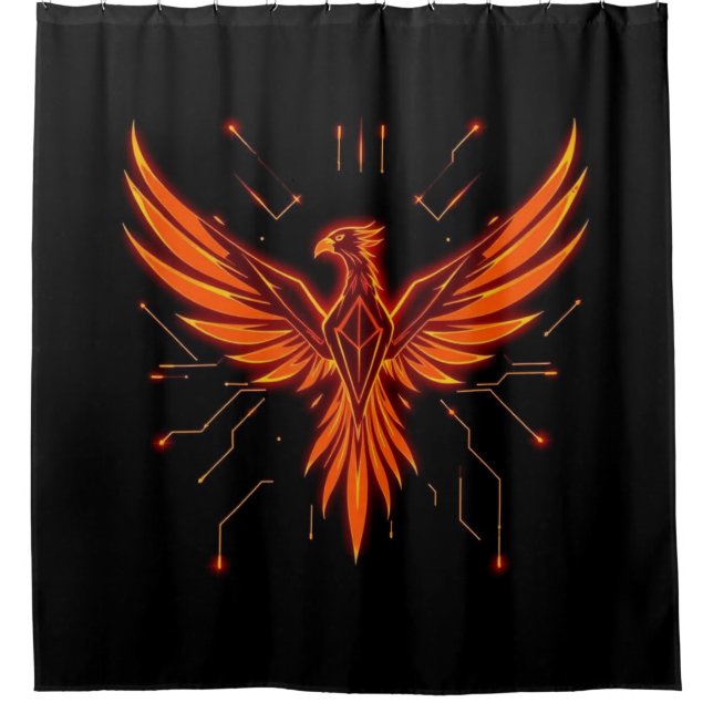 Cortina De Ducha „Phönix – Aus der Asche geboren“ (Anverso)