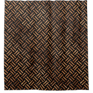 CORTINA DE DUCHA PIEDRA NEGRA DEL MÁRMOL WOVEN2 Y DE BROWN