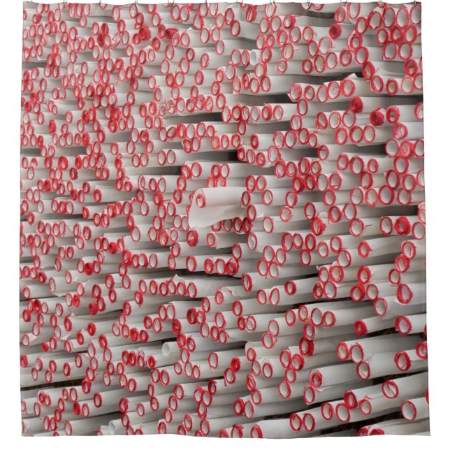 Cortina De Ducha Pila de papel laminado (Anverso)