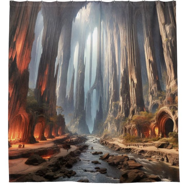 Cortina De Ducha Pilares y personas (Anverso)