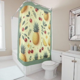 Cortina De Ducha Piñas y cerezas