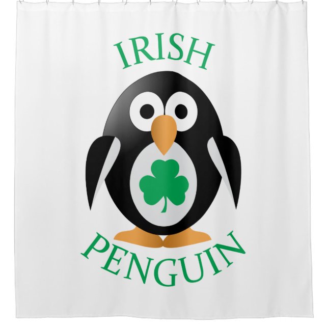 Cortina De Ducha Pingüino irlandés (Anverso)