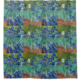 Cortina De Ducha Pintado Bella Artes de las flores de Irises Vincen