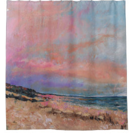 Cortina De Ducha Pintado de playa Bella Artes Beach Seascape