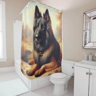 Cortina De Ducha Pintura belga vintage de Tervuren