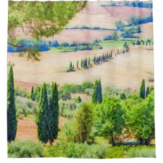 Cortina De Ducha Pintura cumarina toscana #1