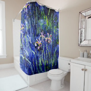 Cortina De Ducha Pintura de Claude Monet, Iris