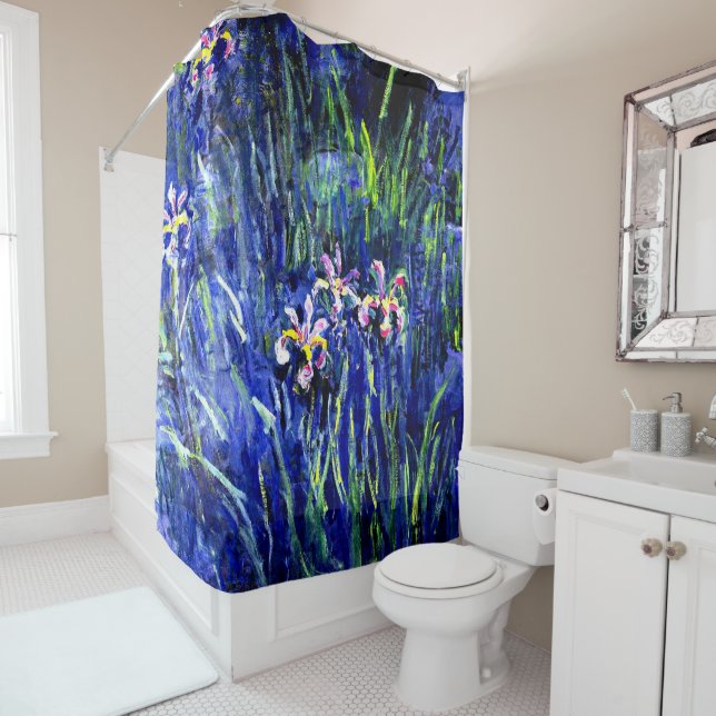Cortina De Ducha Pintura de Claude Monet, Iris (In situ)