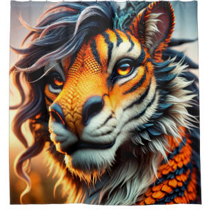 Cortina De Ducha Pintura de León