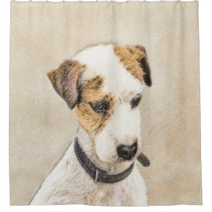 Cortina De Ducha Pintura de Parson Jack Russell Terrier - Arte de P