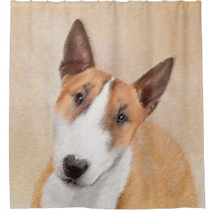 Cortina De Ducha Pintura Miniatura del Terrier de Toros - Cute Orig