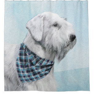 Cortina De Ducha Pintura Sealyham Terrier - Arte Perro Original.