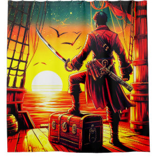 Cortina De Ducha Pirata