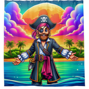 Cortina De Ducha Pirata personalizado