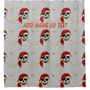Cortina De Ducha Pirate Jolly Roger