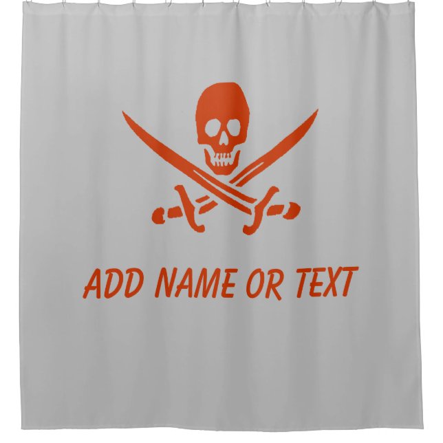 Cortina De Ducha Pirate Jolly Roger (Anverso)