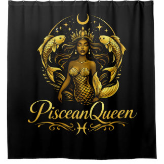 Cortina De Ducha Piscean Queen Shower Curtain