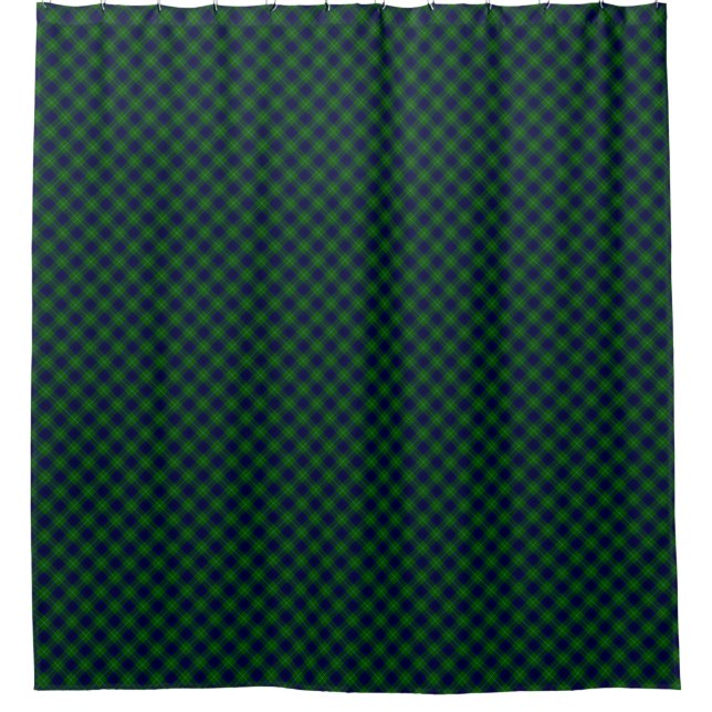 Cortina De Ducha Placa azul tartán oliphant (Anverso)
