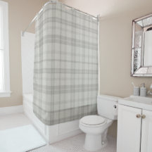 Plaid Gris Granja Atenuado con Textura de Lino