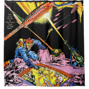 Cortina De Ducha Planet Comics Laser Attack Sci Fi Vintage Comics