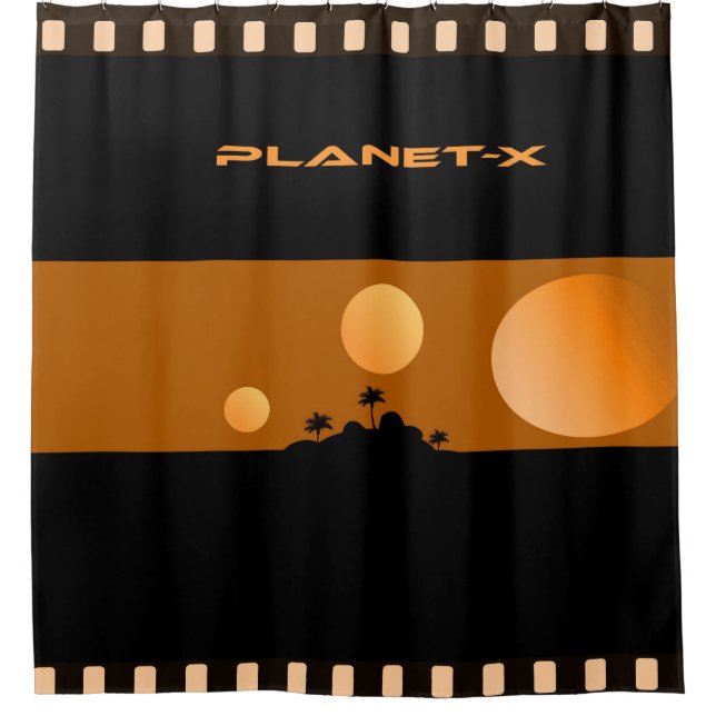 Cortina De Ducha Planeta X (Anverso)